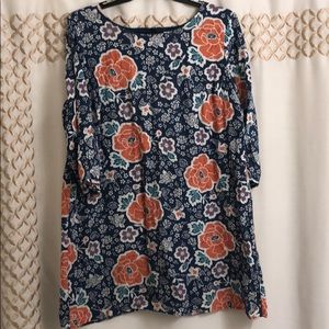 Old Navy Floral Tunic Dress XL